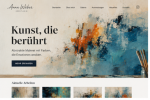 Beispiel-Homepage Künstler