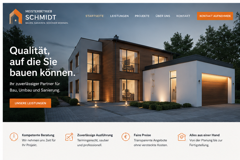 Beispiel-Homepage Handwerker